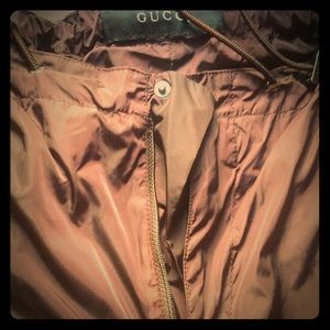 Gucci maroon change color nylon pants